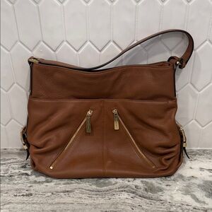 Michael Kors Tan Leather Shoulder Bag